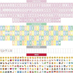 BONNYCO Pink Cinema Light Box with 400 Letters, Emojis, 2 Markers. Led Light Box Home Office and Room Decor, Cinema Led Sign Letters Board. Gifts for Women Girls Christmas Birthdays, Pink Decor