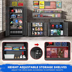 Pataku Metal Storage Cabinet, Garage Cabinet with Doors and Shelves 36" Hx32 Wx16 D, Steel Lockable File Cabinets for Office, Home, Garage, Basement, Industrial, Black