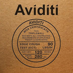 Aviditi HD161616TW Heavy-Duty Triple Wall Corrugated Cardboard Box, 16" L x 16" W x 16" H, Kraft, for Shipping, Packing and Moving (Pack of 5)