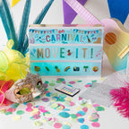BONNYCO Cinema Light Box A4 Shiny Gold 16 Colors with 400 Letters, Emojis, 10 Premium Cards, Remote Control and 2 Markers. Led Light Up Sign, Novelty Gifts for Women. Gifts for Girls Christmas