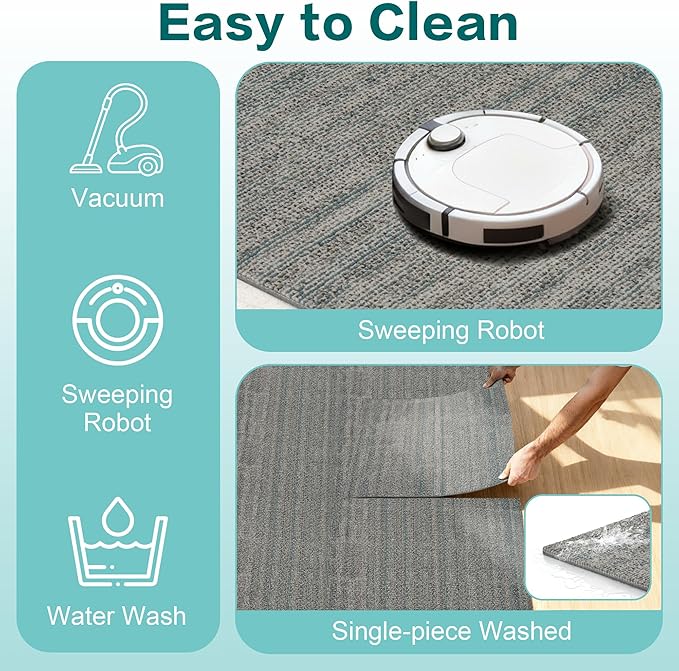 jxgzyy 20 x 20 Carpet Tiles Reusable, 16 Tiles, 0.31" Thick Carpet Squares with Padding, Easy DIY Installation, Seamless Appearance for Bedroom Living Room(43.1 sqft/Box)