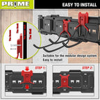 Prime 1 PR1ME 1 Pack Garage Garden Tool Organizer Wall Mount Hooks,Support 33lbs, Heavy Duty Metal Storage Hooks for Power Tool,Hand Tool,Bike,Hoses,Broom,etc