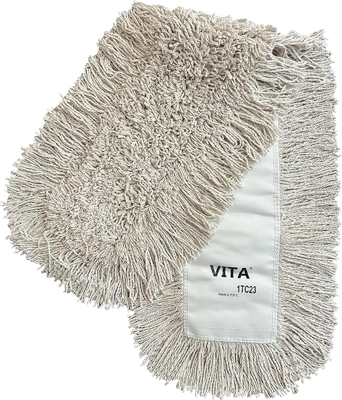 Heavy-Duty Industrial Closed-Loop Dust Mops - 6 Pack (White) - 24 Inch