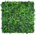 Grass Wall Panels Set of 6, Artificial Hedge Panels Greenery Wall, UV Protected Faux Grass Backdrop Privacy Fence Screen, Greenery Wall for Outdoor Indoor Garden Birthday Wedding Decor