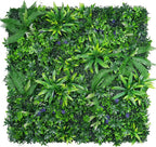 Grass Wall Panels Set of 6, Artificial Hedge Panels Greenery Wall, UV Protected Faux Grass Backdrop Privacy Fence Screen, Greenery Wall for Outdoor Indoor Garden Birthday Wedding Decor