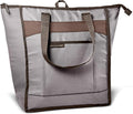Rachael Ray Chillout Soft Cooler Bag, Large Reusable Insulated Grocery Bag with Zippered Top, Travel Tote for Hot or Cold Food, Grocery Tote Bag