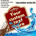 custom signs outdoor metal,Custom halloween decor Indoor/Outdoor Sign,Aluminum Weatherproof Metal Sign Multiple Sizes, Customize for Office, Business, Workplace, office, Home, Delivery Signs