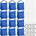 Jerify 12 Packs Photography Weight Bags Photo Studio Filled Weight Bag Empty Heavy Sandbag Set for Photography Tripod Stand Light Stand Sports Outdoor Photo Video Studio Boom Brackets (Blue)