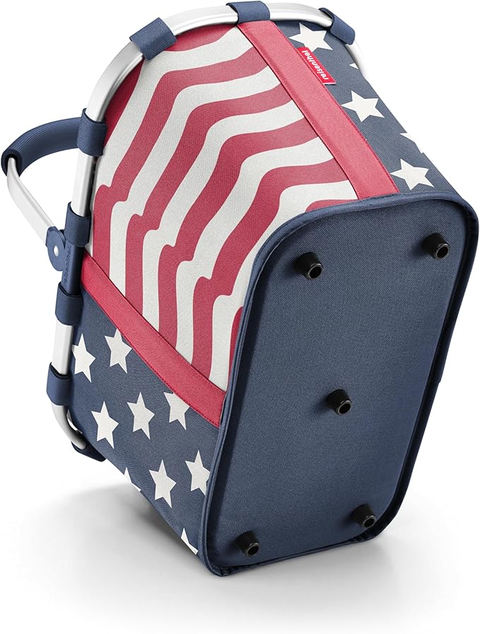 reisenthel carrybag stars & stripes - Sturdy shopping basket with plenty of storage space and practical inner pocket - Elegant and water-repellent design