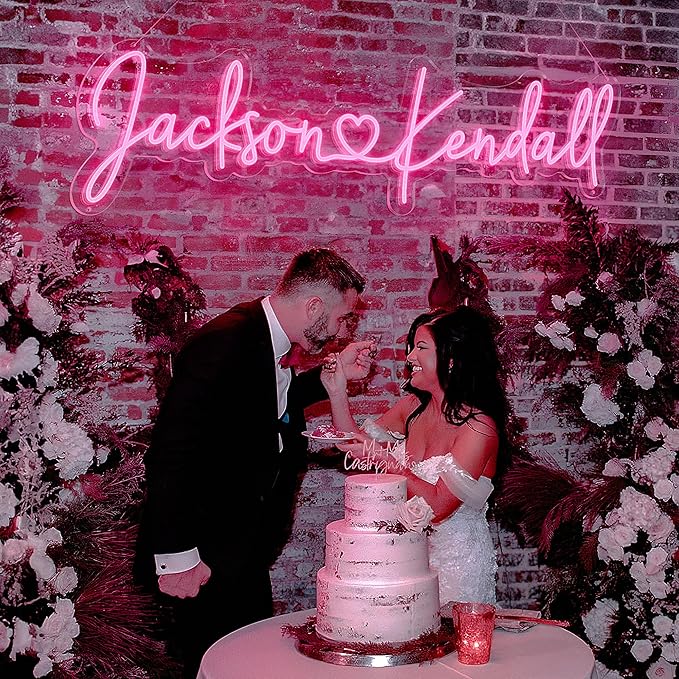 Custom Neon Sign, Large Custom LED Sign Customizable for Wedding Events Prom, Custom Neon Signs Personalized for Wall Decor Birthday Gifts Coffee Office Bar Shop Gift