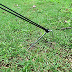 9 Inch Tent Stake Yard Inflatable Stakes Metal Tent Pegs Heavy Duty Ground Stake Fence Hooks Camping Spikes for Canopies, Tarp and Outdoor Christmas Decorations (30)
