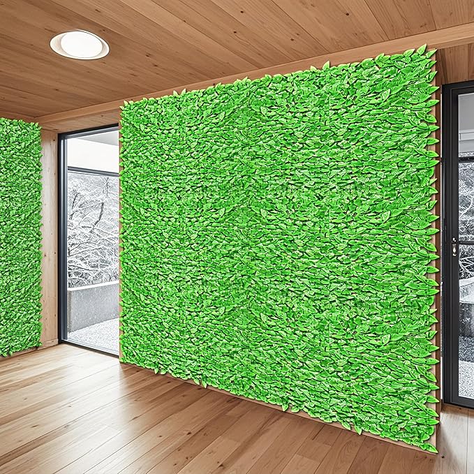 Patio Paradise 6'x4'-1Pc Faux Ivy Fence Privacy Screen Artificial Greenery Wall Backdrop,Fake Grass Wall Panels for Outside Apartment Balcony,Vine Leaf Decor for Outdoor Patio Chain Link
