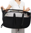 Pop-Up Laundry Basket，collapsible Mesh Laundry Hamper– With Extended Shoulder Straps, Sturdy Handles, and Premium Cationic Fabric (black)…
