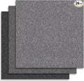 20" X 20" Carpet Tiles, Carpet Squares, 24 Tiles/64.5 Sq.Ft per Box, Floor Carpet Tiles for Home Office Industry, Light Grey