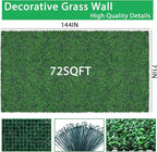 Artificial Greenery Wall Roll,71"x 144"(72 sq.ft) UV-Anti Faux Boxwood Roll Panels Greenery Backdrop, Vine Leaf Fence Panels for Garden Fence Covering Privacy, Outdoor Indoor Home Decor