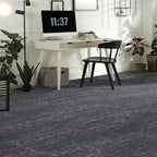 Mohawk Elite 8" x 8" Carpet Tile Sample with Premium Nylon and EcoFlex One Cushion in Ruby Edge