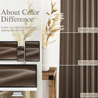 Extra Long Curtains 2 Panels 102 Inches Long for Living Room Light Brown Back Tab Rod Pocket Light Filtering Semi Sheer Drapes Cotton Linen Textured Window Curtain 102 Inch Length for Bedroom 9 FT