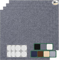 30 Pack Carpet Tile - 12” X 12” Self Adhesive Carpet Floor Tiles Anti-Slip Squares Peel and Stick Floor Tile DIY Installation for Bedroom (Dark Gray)