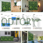 Artificial Boxwood Panels: 40" x 40" (11.5 sqft) UV-Anti Fake Grass Ivy Privacy Hedge Greenery Backdrop Fence Wall Screen for Garden Fence Covering Privacy, Outdoor Indoor Home Decor
