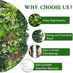 Artificial Plant Wall Panels: 70"×120" UV-Anti Faux Grass Wall Backdrop Boxwood Ivy Fence Privacy Screen Fake Greenery Leaf Hedge for Outdoor,Indoor,Garden,Backyard and Home Decor