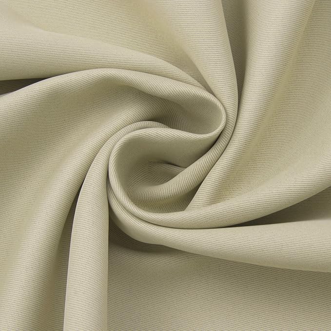 BGment Beige Sliding Door Curtain 120 Inch Long - Wide Room Darkening Room Divider Curtain for Bedroom Privacy Themral Insulated Grommet Room Separator Drape, 1 Panel, 100 X 120