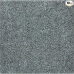 Carpet Tiles Peel and Stick, Self Adhesive Carpet Floor Tile 24" x 24", Light Grey Soft Padded Flooring Sticker, Home Decor for Bedroom Living Room Office, 10 Tiles per Box