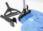 Turkey Creek Essentials Mop Heads Commercial Grade USA Made Looped End Heavy Duty Large Mop Head of Blue 4-Ply Synthetic Yarn Industrial Wet Mop Head Replacement and String Mop Refills (12, Large)