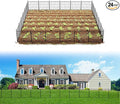 FXW Decorative Garden Fence for Yard - 20in(H) x 44.4ft(L) 24 Panels - Metal Fencing Panels - Animal Barrier Border for Dogs & Rabbits, Flower & Plant Edging