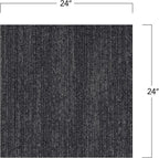 Mohawk Elite 24" x 24" Berber (Loop pile), 0.08" Pile Height, Carpet Tile, Nylon Fiber, Ebony Color, (24 Tiles), (96 sqft/carton)
