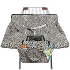 Shopping Cart Cover for Baby,2-in-1 High Chair Cover with Portable Cloth Bag,Cart Seat Pad for Babies Grocery Cushion Cover Restaurant,Suitable for All Supermarkets