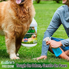Nature's Freedom Concentrated Enzymes Outdoor Odor Eliminator, Turf and Yard Cleaner for Pet Urine, Deodorizer for Dog & Cat Waste & Smells, Makes 5 to 64 Gallons, Use on Grass, Patios, Kennels