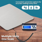 Smart Weigh 440 lbs x 1 oz. Digital Heavy Duty Shipping and Postal Scale, Package Scale with Durable Stainless Steel Large Platform, Post Office Postal Scale and Luggage Scale