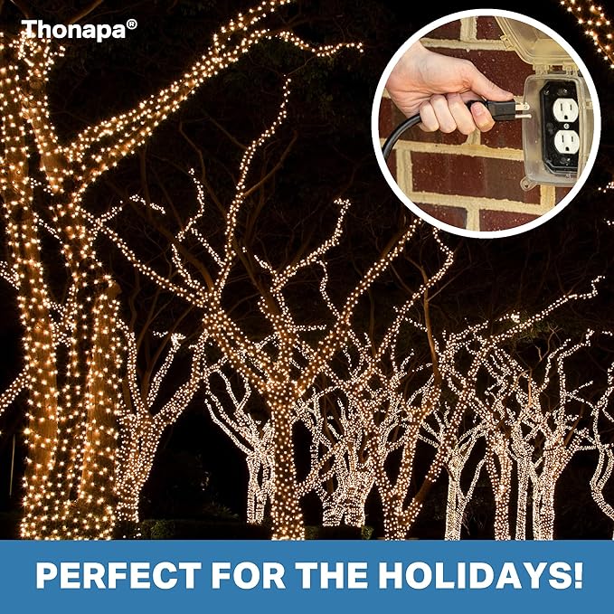 13 Amp Outdoor Extension Cord 25 ft, 16/3 SJTW 25 Foot Black Extension Cord 3 Prong, Weatherproof Exterior Power Cable for Outdside Lights & Lawn, UL Certified - US Veteran Owned