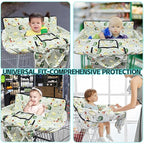Shopping Cart Cover for Baby,2-in-1 High Chair Cover with Portable Cloth Bag,Cart Seat Pad for Babies Grocery Cushion Cover Restaurant,Suitable for All Supermarkets
