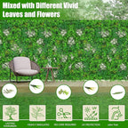 40"x120"(33.33 SQFT) Grass Wall Panels, Artificial Greenery Backdrop Wall with UV Resistant Leaves, Faux Green Wall Decor for Outdoor Indoor Patio Garden Backyard
