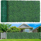 Artificial Boxwood Roll Panels,48"x 140"(47 sq.ft) UV-Anti Faux Ivy Leaves Privacy Fence Screen Grass Wall Roll Panels for Indoor Home Decor and Outdoor Garden Backyard