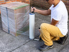 Stretch Film Dispenser with Handle- Durable and Lightweight- Holds 12'' - 20'' Inch Film Pake Handling Tools