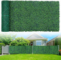 Artificial Boxwood Roll Panels,40"x 120"(33.33 sq.ft) UV-Anti Faux Ivy Leaves Privacy Fence Screen Grass Wall Roll Panels for Indoor Home Decor and Outdoor Garden Backyard