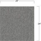 Mohawk Basics 24" x 24" Berber (Loop pile), 0.07" Pile Height, Carpet Tile, PET Fiber, Iron Color, (24 Tiles), (96 sqft/carton)