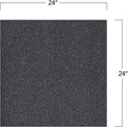 Mohawk Advance 24" x 24" Berber (Loop pile), 0.11" Pile Height, Carpet Tile, Nylon Fiber, Black Color, (24 Tiles), (96 sqft/carton)