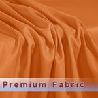 HolidayIdeas Fitted Table Covers for 6 Foot Tables - 72 x 30 Inch - 2 Pack Rectangle Orange Table Clothes Polyester Fabric Table Cover for Folding Table, Parties, Holiday Dinner, Wedding, Trade Show