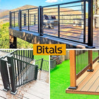 4.0"x4.0"（Actual: 4.0"x4.0"） Deck Post Base Cover Decorative Post Base Trim Skirt Black Aluminum 2Pack