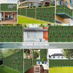 Boxwood Roll Panels, Grass Wall 20"x20"(12PCS), Grass Backdrop, Privacy Screen, Sun Protected Green Wall Decor for Outdoor, Indoor, Garden, Backyard and Décor