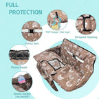 Shopping Cart Cover for Baby,2-in-1 High Chair Cover with Portable Cloth Bag,Cart Seat Pad for Babies Grocery Cushion Cover Restaurant,Suitable for All Supermarkets