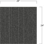 Mohawk Basics 24" x 24" Berber (Loop pile), 0.07" Pile Height, Carpet Tile, PET Fiber, Smoke Color, (24 Tiles), (96 sqft/carton)