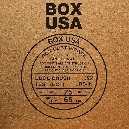 BOX USA Shipping Boxes 4"L x 4"W x 28"H, 25-Pack Tall Corrugated Boxes for Shipping, Packaging, Moving, Storage Box for Home or Business, Strong Wholesale Bulk Boxes