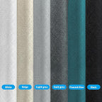 Room Divider Curtains Total Blackout Privacy Curtain Panel Room Thermal Insulated Noise Reduction Curtains for Bedroom Window Living Room Ceiling Track Curtain W 8.3 ft × H 9 ft White