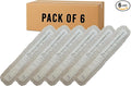 Heavy-Duty Industrial Closed-Loop Dust Mops - 6 Pack (White) - 60 Inch