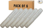 Heavy-Duty Industrial Closed-Loop Dust Mops - 6 Pack (White) - 60 Inch