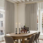 Taupe Burlywood Pinch Pleat Linen Curtains 102 Inches Long 70 Inch Wide for Patio Sliding Door Light Filtering Semi Sheer Pleated Drapes Back Tab Extra Wide 70 x 102 Curtain for Living Dining Room